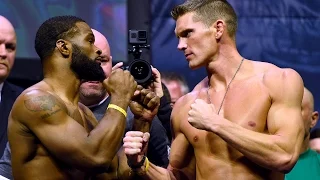 UFC 205: Tyron Woodley vs. Stephen Thompson Weigh-In Staredown