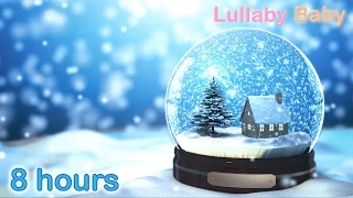 ☆ 8 HOURS ☆ CHRISTMAS MUSIC ♫ Christmas Music Instrumental ☆ HARP Carols ☆ Snow Falling / Snowflakes