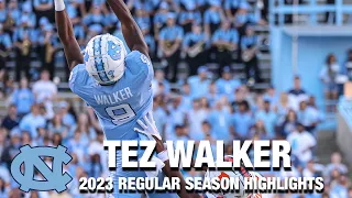 Tez Walker 2023 Regular Season Highlights | North Carolina WR