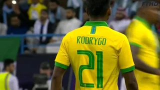 Rodrygo vs Argentina (Debut for Brazil) 15/11/2019 HD