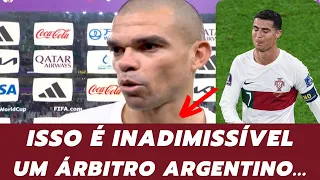 PEPE SE REVOLTA COM A ARBITRAGEM DA DERROTA DE PORTUGAL | CR7 CHORA EM SUA ÚLTIMA COPA DO MUNDO