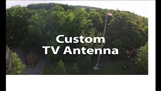 Custom TV Tower Lower with Hinge and Winch System