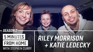 Stephen Curry Tells His Best Dad Joke to Riley Morrison and Katie Ledecky | 5 Minutes from Home