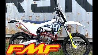 FULL FMF Aftermarket Exhaust On A Husqvarna FE 501 | *SOUND TEST REVIEW*