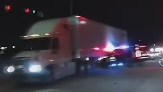 Caught on camera: Texas DPS crashes into 18-wheeler during chase