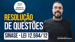 Resolução de Questões - LEI 12.594/2012 - SINASE | CONCURSO FASE RS 2022 - Aula Gratuita