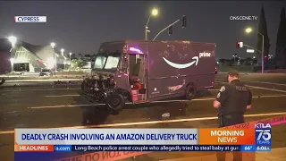 1 killed in crash involving Amazon truck