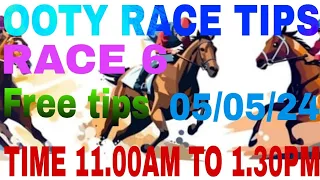 OOTY RACE TIPS|TODAY HORSE RACE|FREE OOTY RACE TIPS 💯 05/05/24