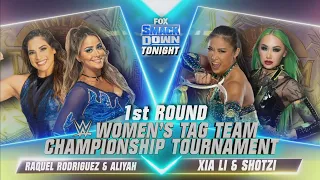 Rodriguez & Aliyah Vs Xia Li & Shotzi - Torneo Campeonatos en Parejas - Smackdown 12/08/2022 Español