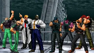 [KOF Mugen] Memorial | Agents Seth & Ramon Team vs Soldiers Clark & Ralf Team [ 4vs4 ]