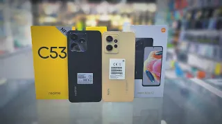 redmi not 12 vs realme c53 unboxing obzor Rossiya telefon narxlari Россия телефон нархлари #redmi