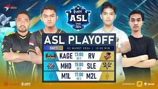 ASL Playoff 2024 Spring Day 1 | Garena AOV Indonesia