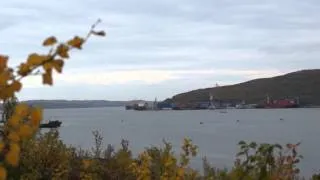 Мурманск Кольский залив Баренцево море п  Мишуково Барабан видео :-)