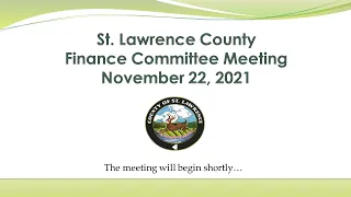 Finance Committee - November 22, 2021
