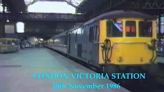 BR in the 1980s London Victoria Station in November 1986
