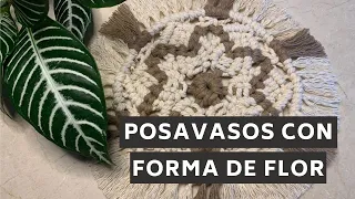 DIY MACRAME COASTER | Posavasos con forma de flor | Flower shaped coaster | Nuevo diseño