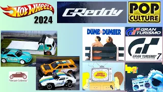Hot Wheels Premium 2024 | GREDDY Display Set | POP Culture Mix (MTV Dumb & Dumber Gran Turismo)