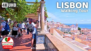 🇵🇹 [4K WALK] Alfama Lisbon Portugal Walking Tour 2023 - With Captions!