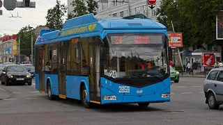 Поездка на троллейбусе БКМ-32100D №2859 по маршруту 24 с Волотовы до Микрорайон Клёнковский