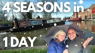 4 Seasons in ONE DAY! Narrowboat on Britain's Canals - Episode 144