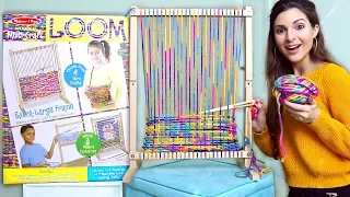 Testing a GIANT CRAFT LOOM for Yarn Weaving