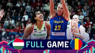 Hungary v Romania | Full Game Basketball Game | FIBA Women's EuroBasket 2023 Qualifiers