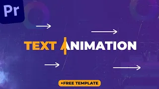 Text Animation in Adobe Premiere Pro 2023 (+ Free Download Template)