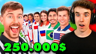 TODOS LOS PAISES DEL MUNDO COMPITEN POR 250.000$ | REACCION a MRBEAST