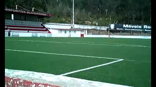 Controlando drone num campo de futebol