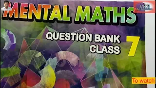 How to solve Data Handling class 7. (Mental Maths) //short trick// chapter 3 Q. 31 to 35 part 6.