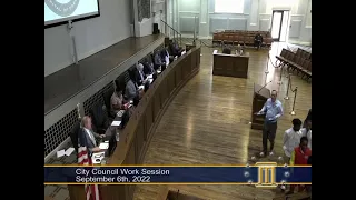 MONTGOMERY CITY COUNCIL WORK SESSION (9/06/22)