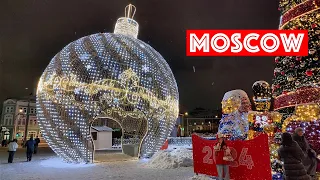 Московская прогулка. Безмятежность новогоднего города.