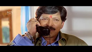 Brother comes to Arrest Dr.Vishnuvardhan | Abhijith | Best Scene of Kotigobba Kannada Movie