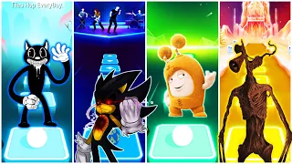 Cartoon Cat VS Sonic EXE VS Oddbods VS Siren Head | Tiles Hop EDM Rush