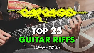 25 Best Carcass Guitar Riffs (1988 - 2021)