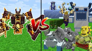 Ignis VS All Bosses from Mowzie's Mobs and The Twilight Forest - Minecraft