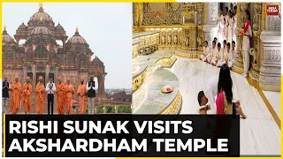 UK PM Rishi Sunak's Inside Images From Akshardham Temple | G20 Summit