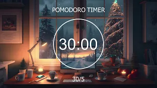 30/5 Pomodoro Timer ☕️ Early Morning Study Session 🌃 / Lofi Mix / Cozy Room 🌃Focus Station