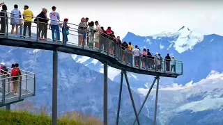 Stunning Swiss Alps Views🇨🇭Grindelvald First / Cliff Walk / Top of Adventure in Switzerland