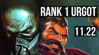 URGOT vs GRAVES (TOP) | Rank 1 Urgot, 6/1/5, 900+ games, 1.0M mastery | EUW Challenger | 11.22