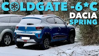 DACIA Spring COLD GATE ??  -6 Grad Celsius Autobahn Fahrt & Ladeleistung - Kann das gut gehen ??