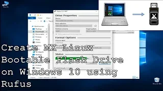 Create MX Linux Flash Drive on Windows 10 using Rufus