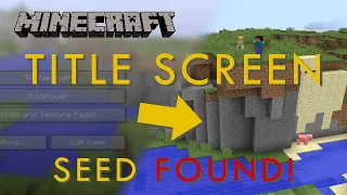 How the Minecraft Title Screen Seed was Found
