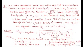 NUMERICAL BASED ON RAPID SAND FILTER HEAD LOSS