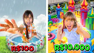 PULA PULA INFLÁVEL de R$100, R$1000 ou R$10000 - DESAFIO (compilação)