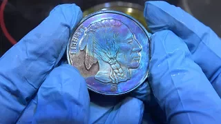 Toning Silver Coins by Anodization (fixed)