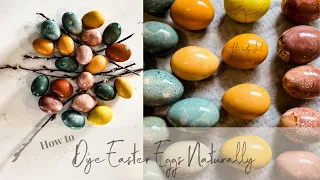How to Naturally Dying Easter Eggs