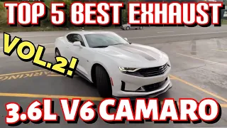 Top 5 BEST EXHAUST Set Ups for Chevy Camaro 3.6L V6 (Vol.2)!