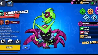 Virus Charlie Gameplay | Winning Animation | Losing Animation |@BrawlStars #brawlstars #brawltalk