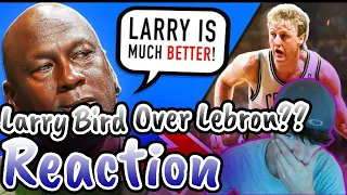 Michael Jordan Rates Larry Bird Over Lebron?(REACTION